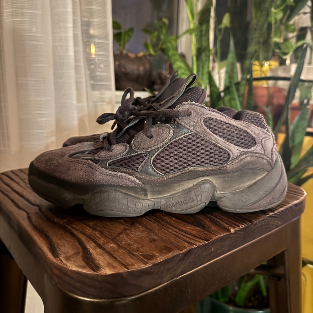 Adidas Yeezy 500‎ Enflame High Top Sneakers Black/Grey Mens Size 5 Womens 7